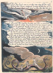 Amerika. Eine Prophezeiung, Platte 13, Feurig erhoben sich die Engel...